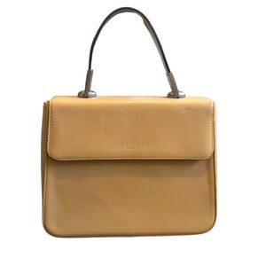 Vintage Kesslord Paris Tan Colored Purse Leather Hand Bag EUC 50s Classic Style